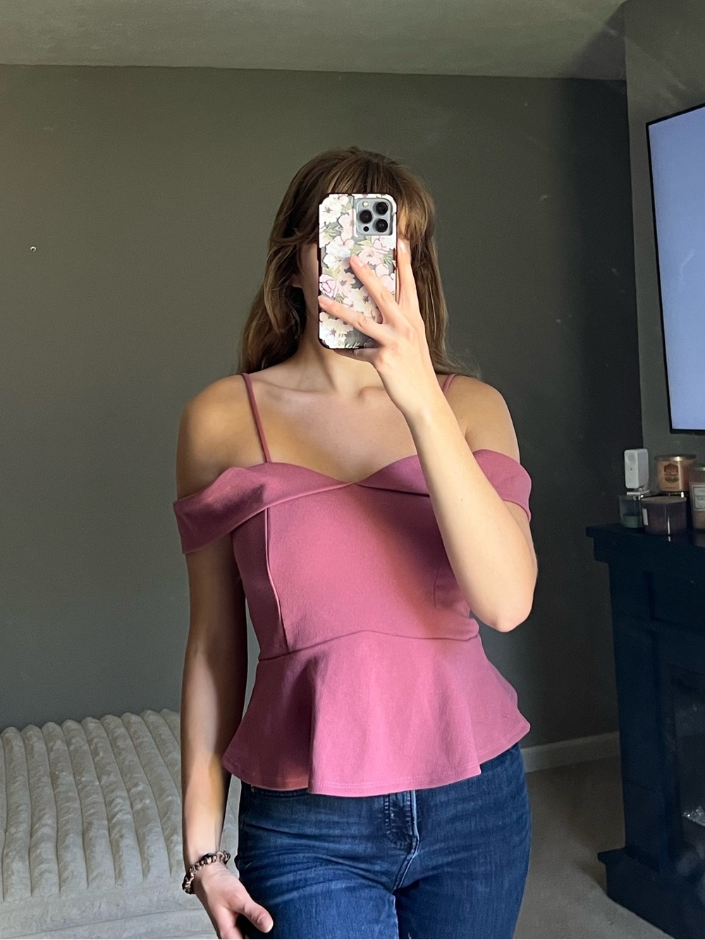Charlottes Russe peplum top